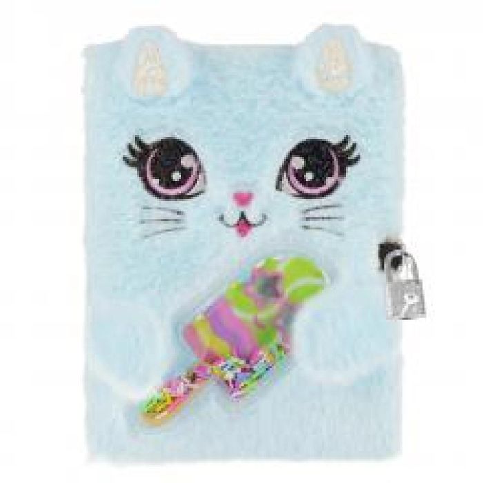 Pamiętnik pluszowy Słodki Kotek A5 z kłódką STARPAK folia,218x192 mm