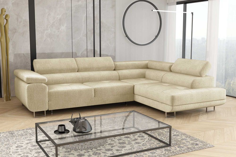 Narożnik Rio. Rogówka. Regulowane zagłówki. Sprężyny! Szybka dostawa!