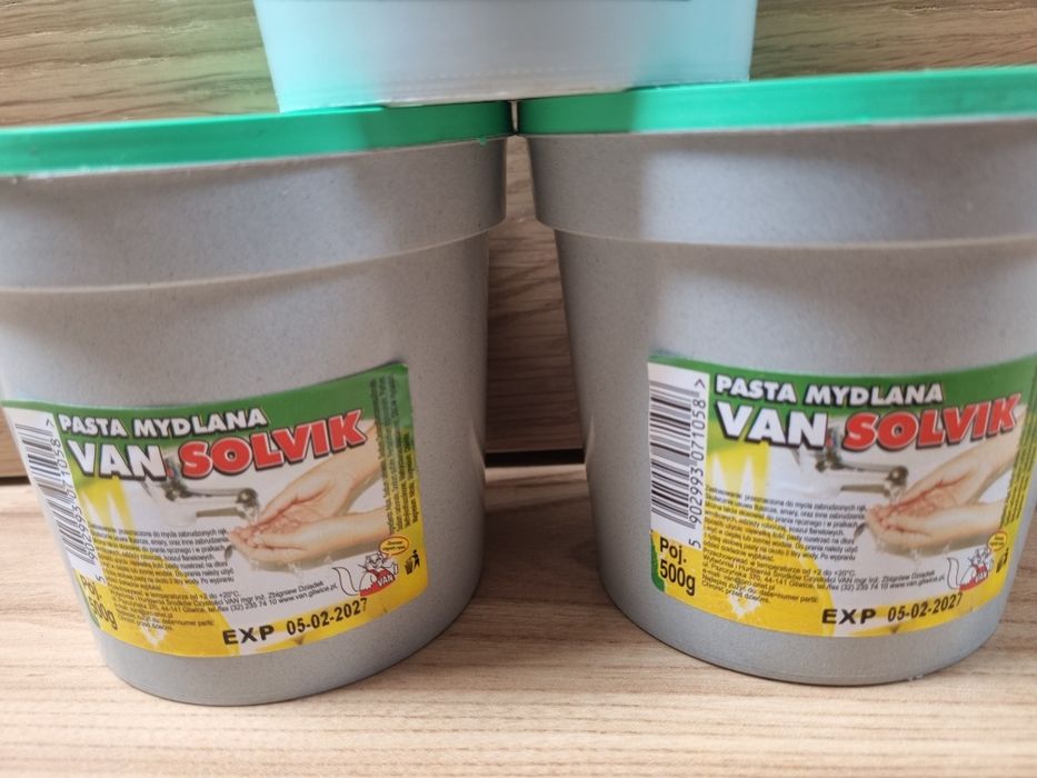 Pasty mydlane do mycia rąk van solvik pagmar