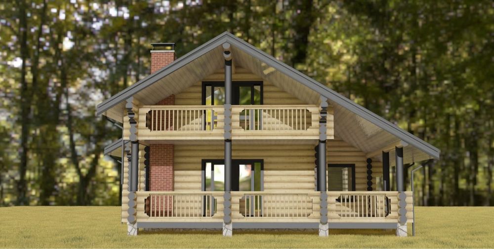 Будівництво деревʼяних будинків з оциліндрованого бруса