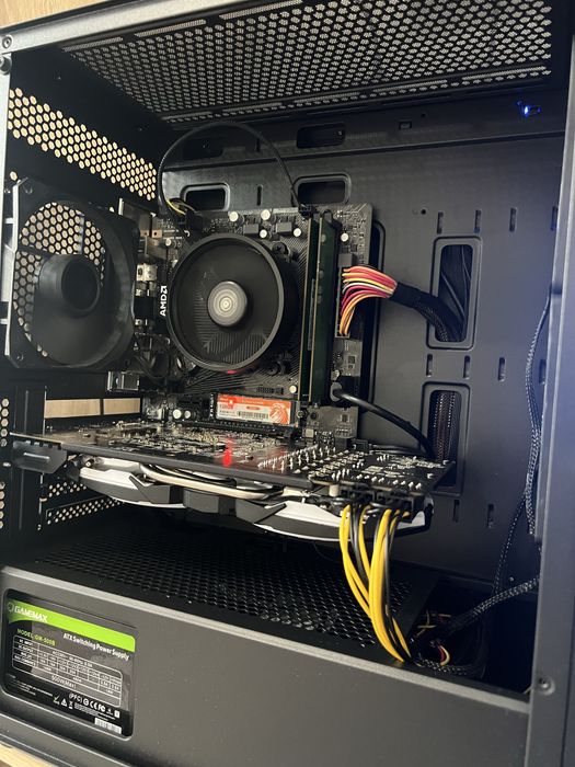 Компʼютер R5 3600,A520,16ram, m.2 128 gb,hdd 500 gb,RX590 8gb