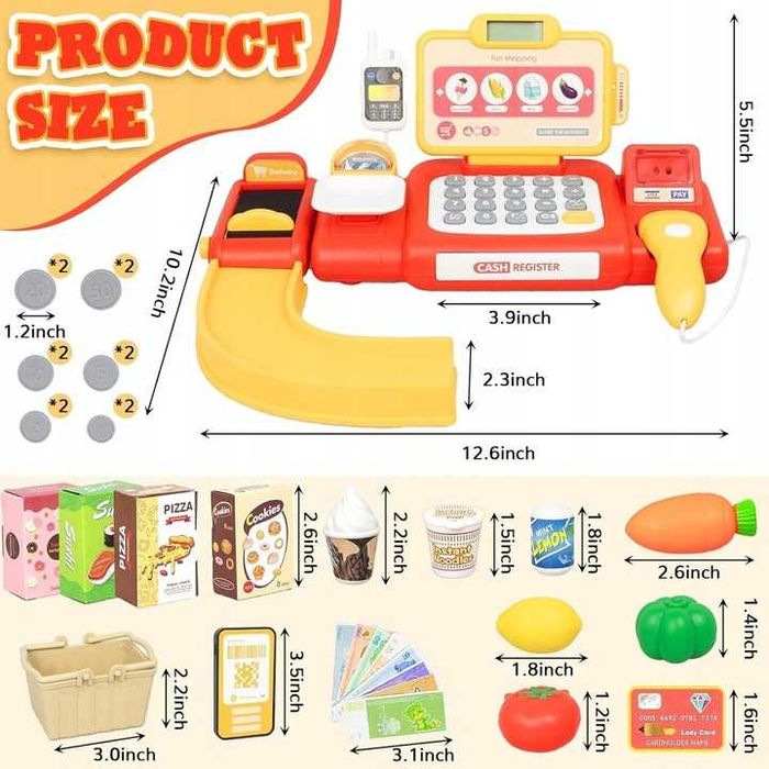 Kasa fiskalna dla dzieci, zabawka edukacyjna
