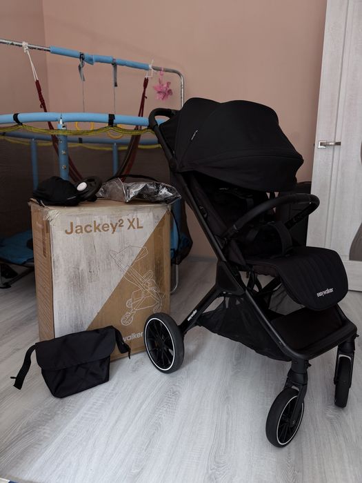 Easywalker jackey 2 xl прогулянкова каляска , візочок чорний