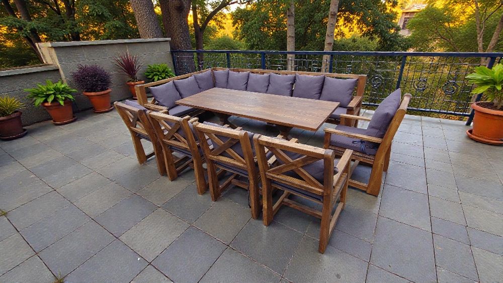 Ekskluzywne meble ogrodowe.Stół. Narożnik. Kanapa. Fotel. Ławka