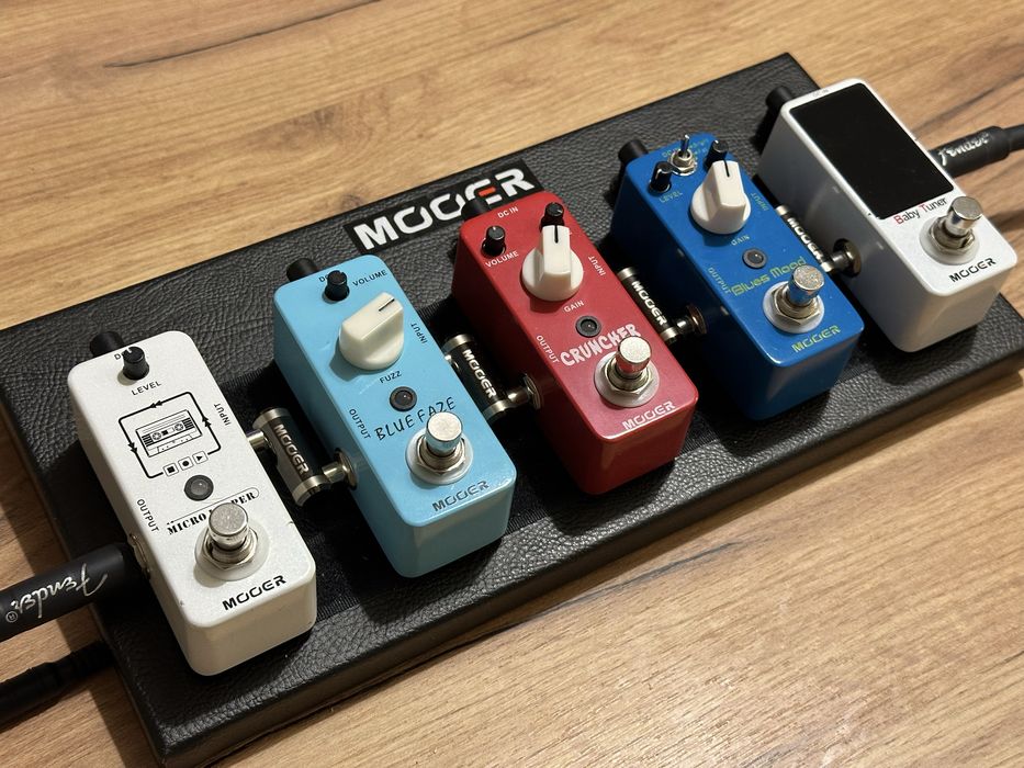 Zestaw efektów gitarowych Mooer + looper, tuner