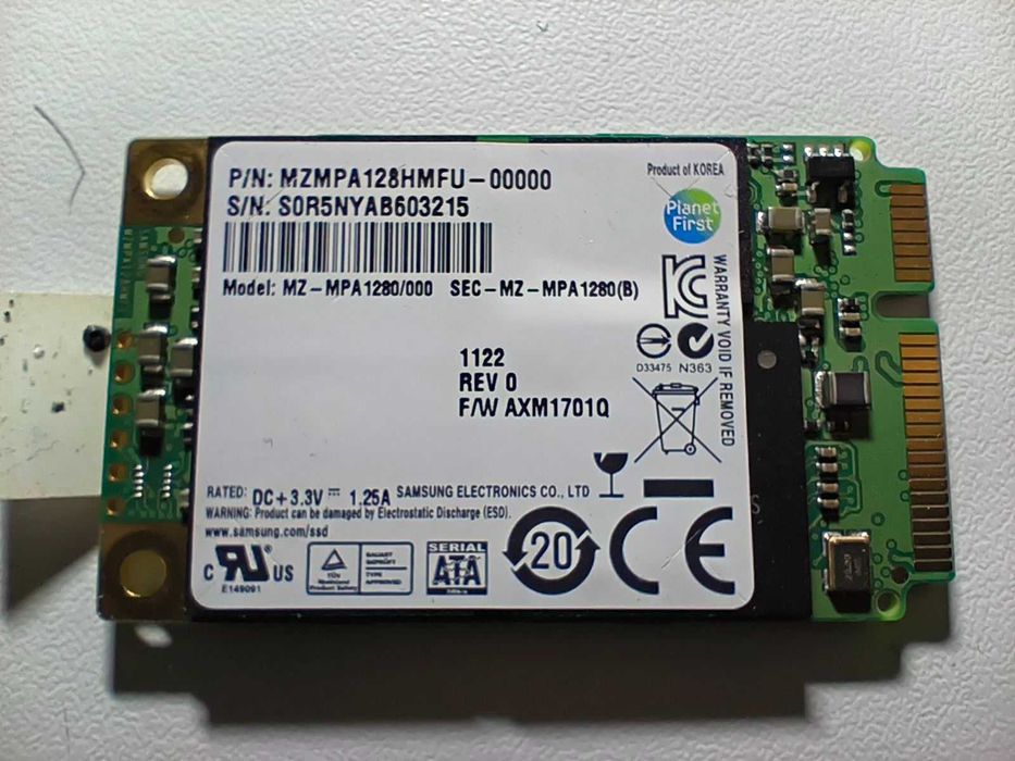 SSD Samsung msata 128GB MZ-MPA1280/000