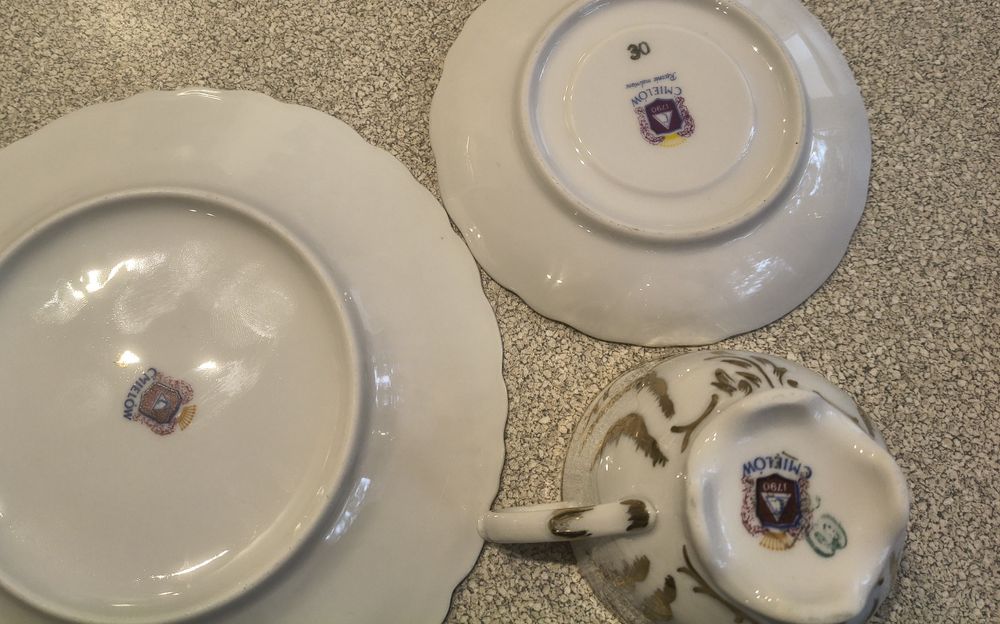 Serwis kawowy dla 6 os. Rococo , anna. 20 elementów, Ćmielów