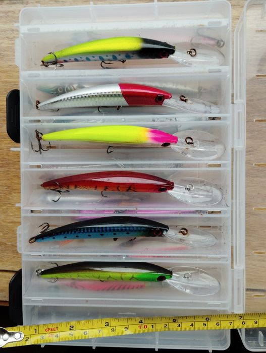 6 Amostras p/ pesca trolling / rapalar