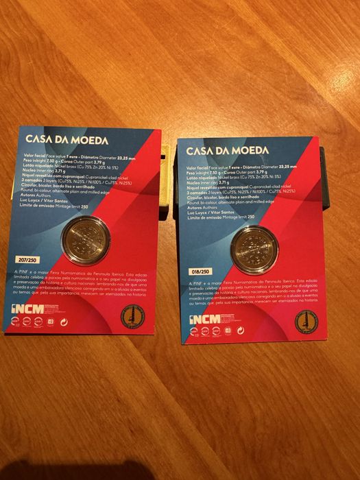 Moeda em coincard 1€ PINF 2025 - Edição Limitada
