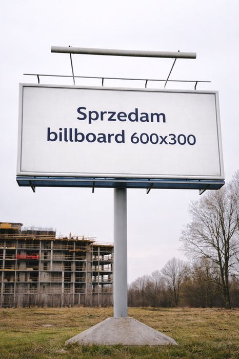 Tablica reklamowa 6x3,Billboard 600x300,kontrukcja reklamowa,reklama