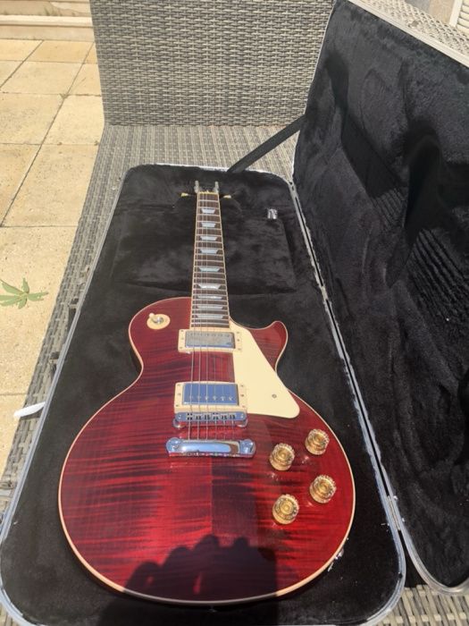 Guitarra Gibson Les Paul Standard 2015 -Wine Red *Guitarra e cor rara*