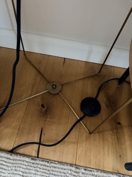 Lampa stojaca klosz z lnu!