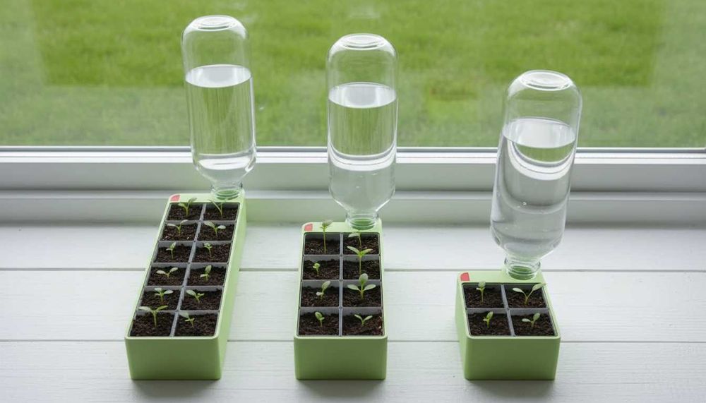 Лотки для розсади з автополивом. Зелена ферма на підвіконні. 3D-друк.