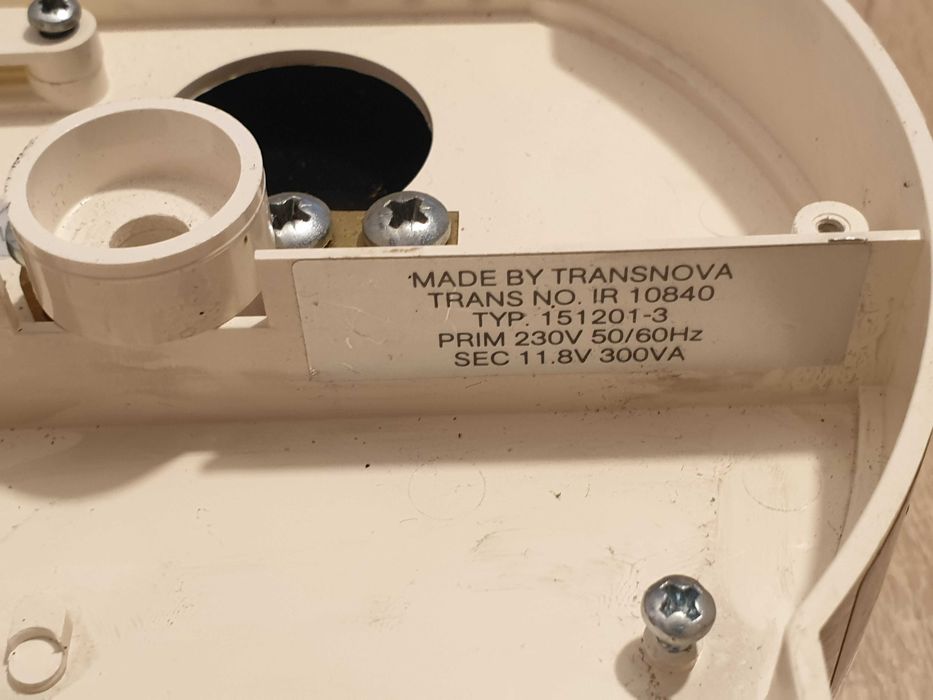 Transformator toroidalny 11.5V 11.8V 12V 300VA 25A halogen LAMPA LED