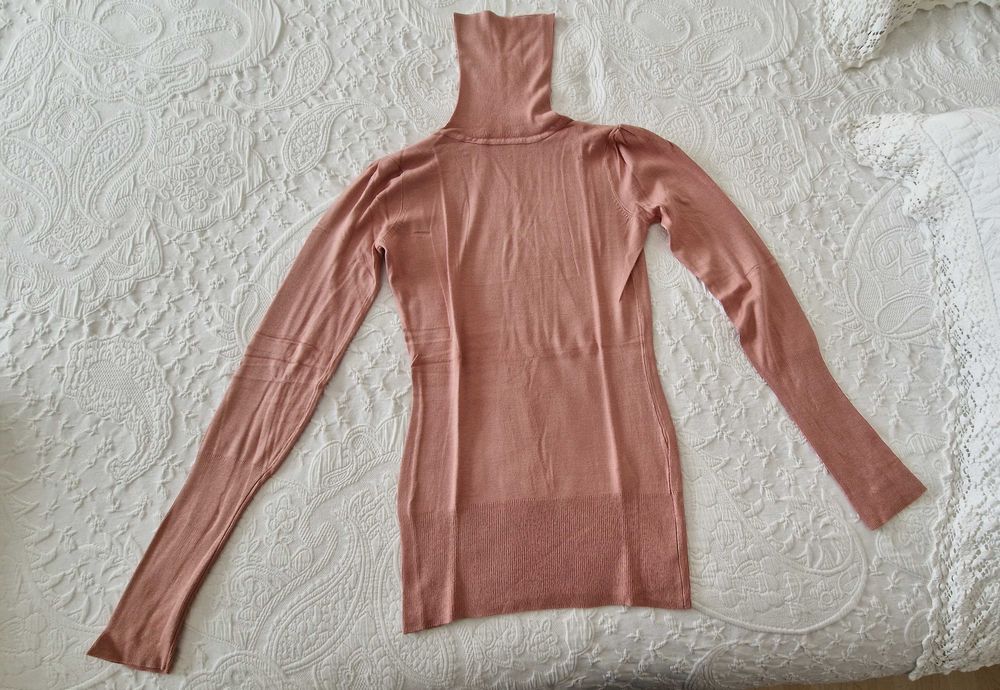 Camisola de Gola Alta, malha, Pull & Bear, tamanho L, nova