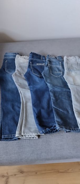 Spodnie chłopięce jeans 4 pary, 116 do 134