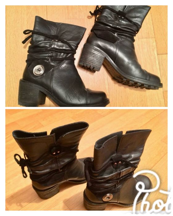 2 pares calçado pele tamanho 38