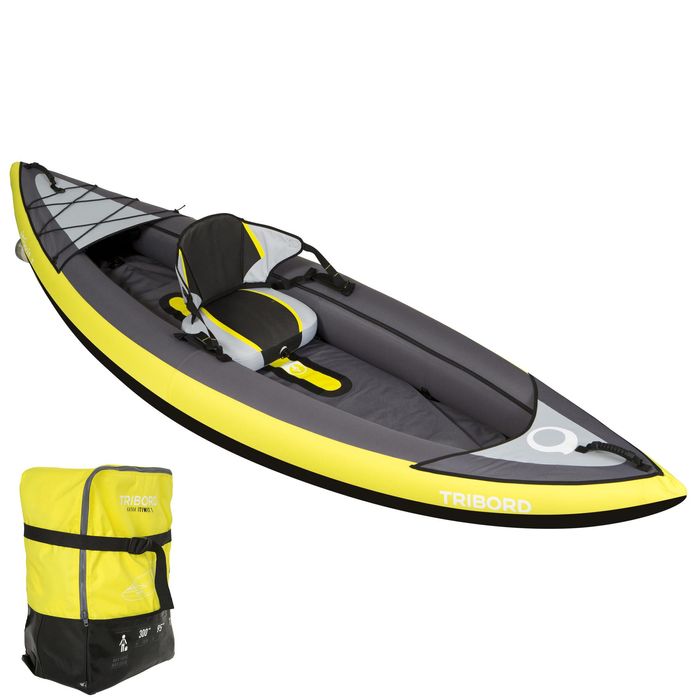 Kayak insuflável 1 lugar ITIWIT 1 Amarelo
