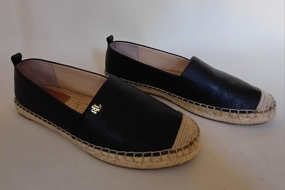 LAUREN Ralph Lauren ESPADRYLE damskie skórzane 39 IDEALNE