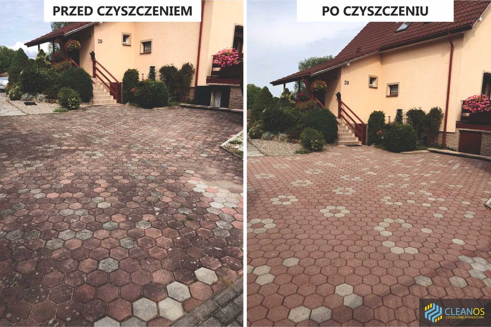 Czyszczenie kostki brukowej | Mycie Elewacji i Dachów | Impregnacja