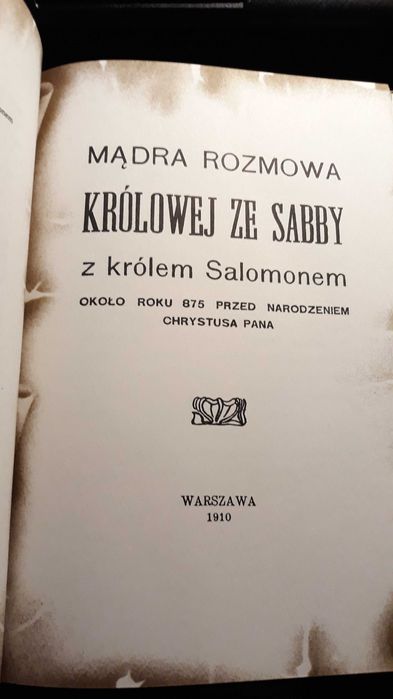 Sybilla Królowa Saby Księgi Prorocze 1910