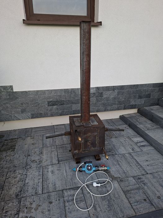 Piec do podgrzewania basenu 40×40×40 + pompa obiegowa