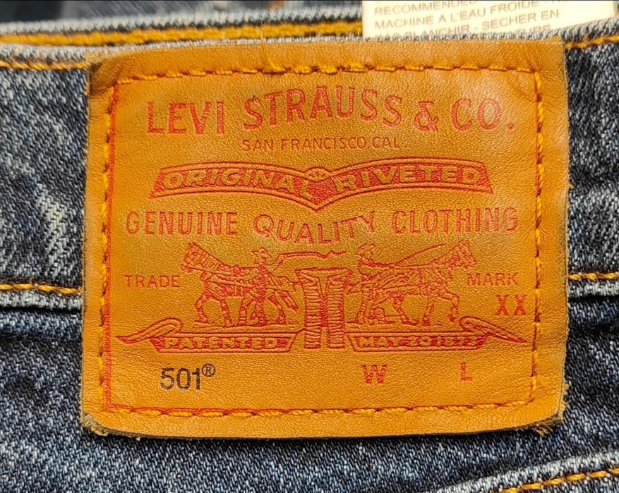 Wr) LEVI'S 501 oryginalne spodnie jeansowe Roz.29/28