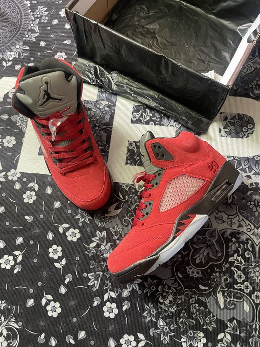 Jordan 5 Retro Red 42 Raging Bull Джордани красные