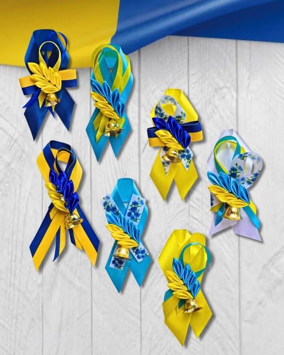 Дзвіночки на випускний,  останній дзвоник,  1 вересня,  бантики та заколки