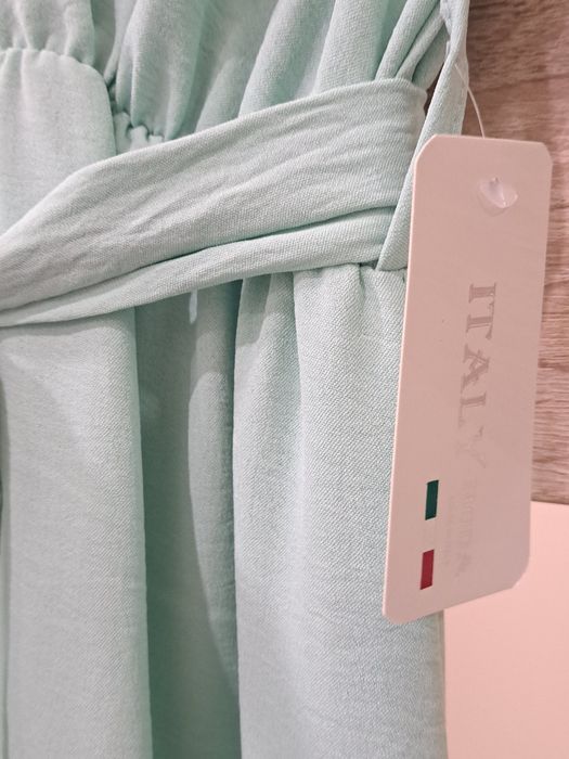 Sukienka długa MIĘTOWA nowa