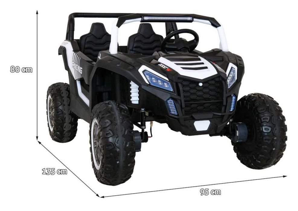 BUGGY XXL 4X4 Dwuosobowa terenówka dla dzieci na akumulator ATV STRONG
