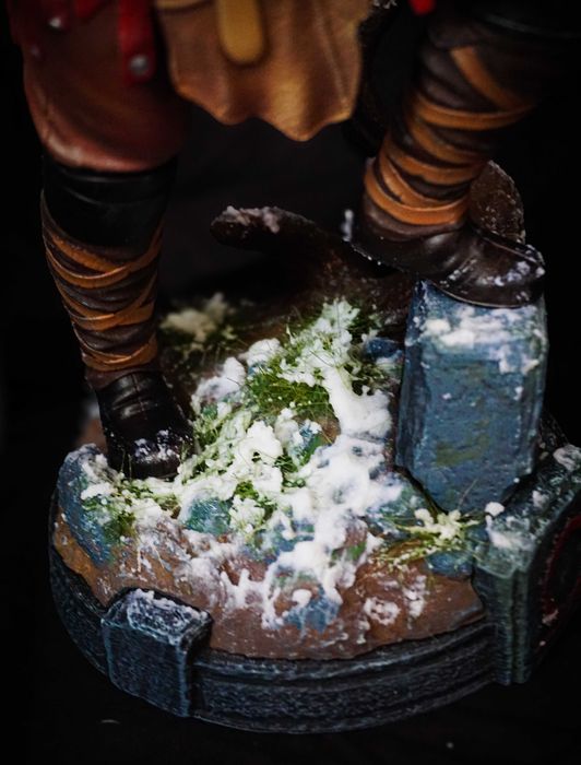 Figurka Kratos, God Of War, Druk 3D, Ręcznie Malowana, Żywica