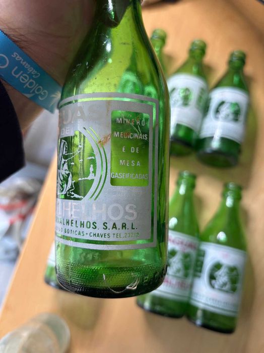 Garrafas pirogravadas antigas/vintage - Aguas Carvalhelhos