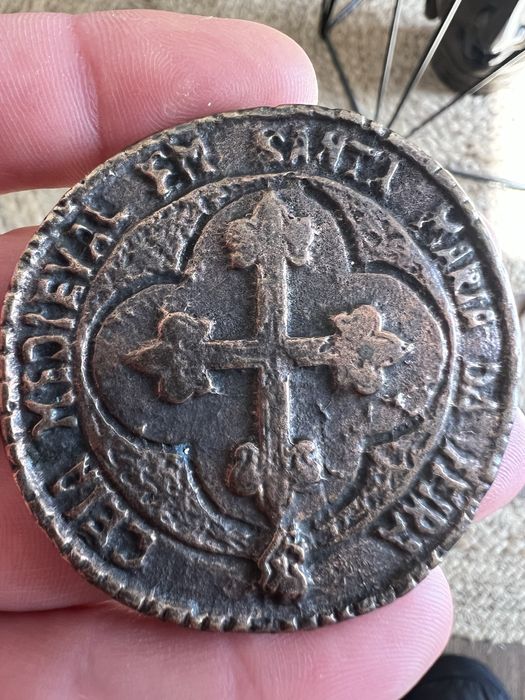 Item/Medalha decorativa com cruz templária