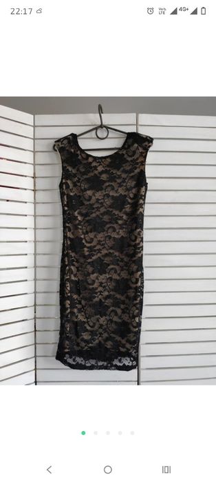 Сукня чорна червона бордова святкова на корпоратив плаття червоне m s