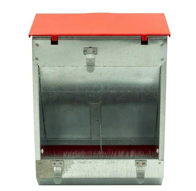 Karmidło dla królików metalowe 19cm z pokrywką