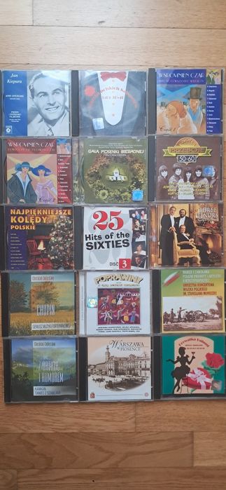 Zestaw 43  płyt CD z muzyką  90% w idealnym stanie zachowania
