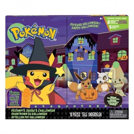 Calendario do advento com 8 Figuras Pokemon - Halloween
