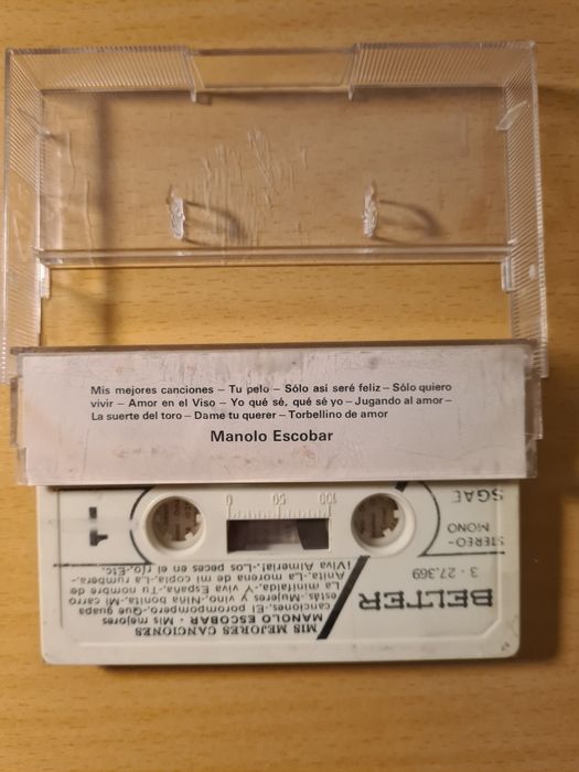 Cassete de música "Mis Mejores Canciones" de Manolo Escobar
