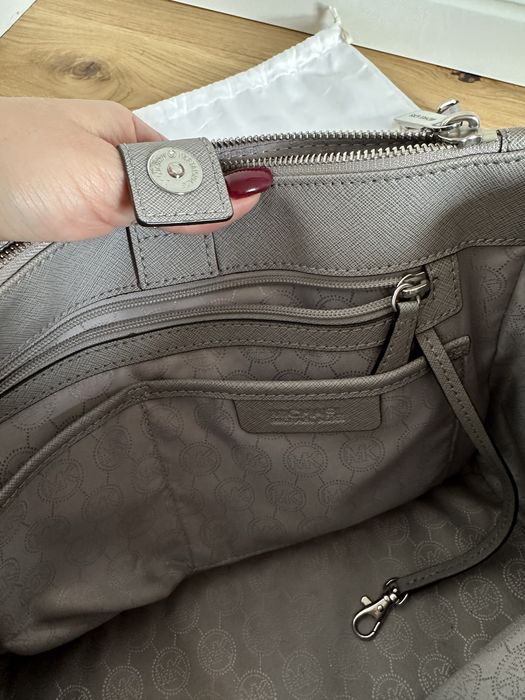 Michael Kors Sutton oryginalna szara nowa z metką skóra saffiano