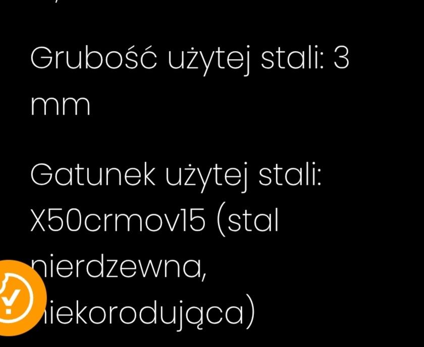 Nóż buszek średni od Wojasart  + pochwa