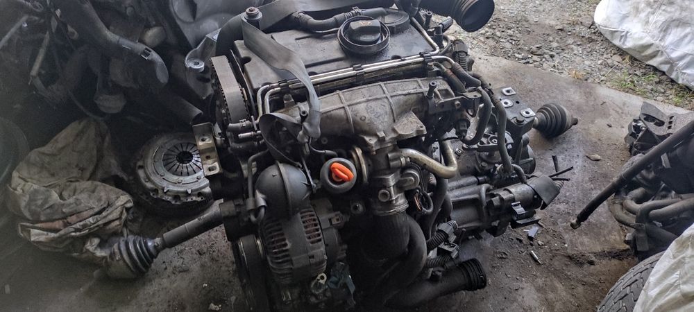 Silnik 2.0 TDI skrzynia passat b6 golf 5 plus audi a3 Seat Toledo leon