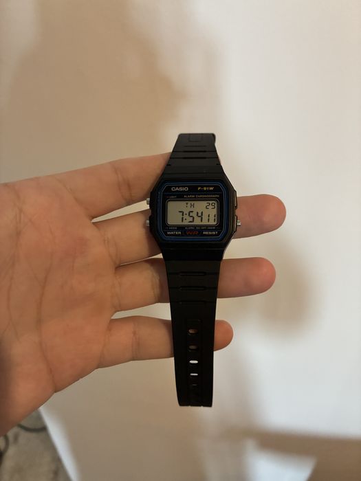 Nowy Zegarek Casio f91-w Neo Retro Black / Blue