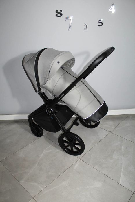 Stan Idealny! Wózek 3w1 Muuvo Quick 4.0 Steel Grey