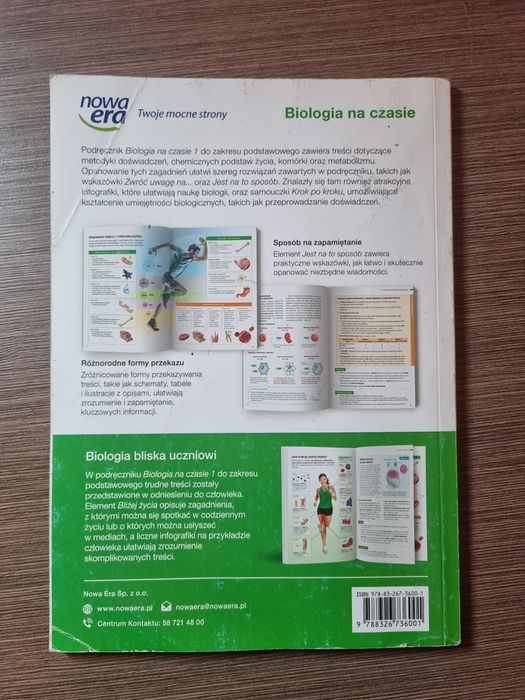 Biologia na czasie 1 - zakres podstawowy, wyd. Nowa Era
