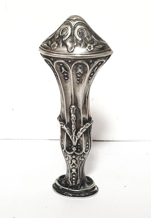 Antigo carimbo de lacre / sinete em prata portuguesa