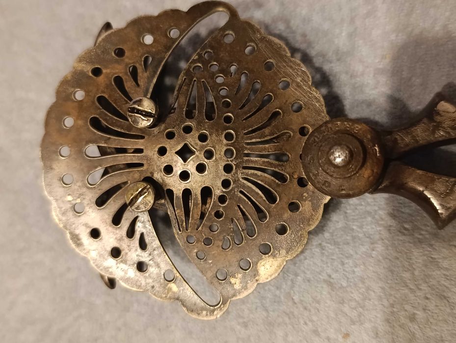 zabytkowy platerowany wyciskacz do cytrusów - sygnowany