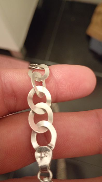 Cordão de prata 950 chapiado