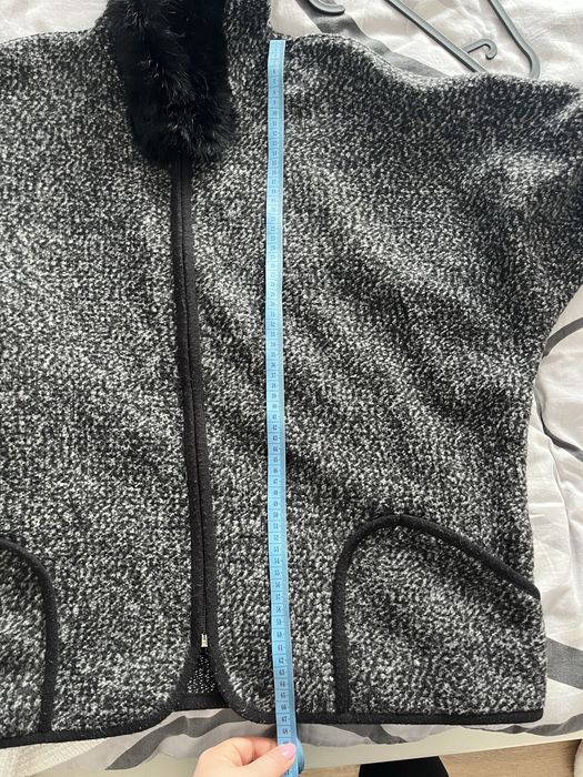 Płaszcz przejściowy ponczo peleryna na jesień