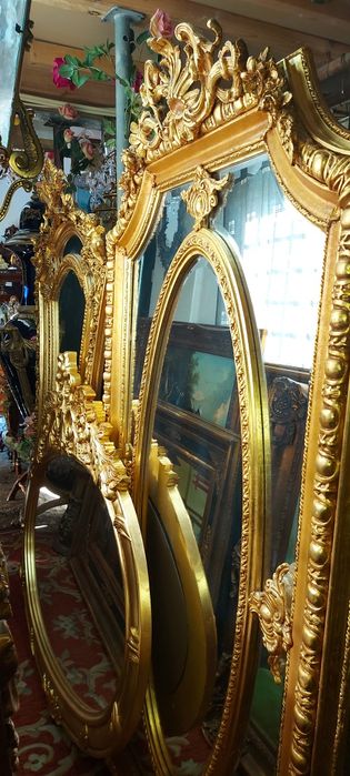 Grandes espelhos(folha d'ouro)